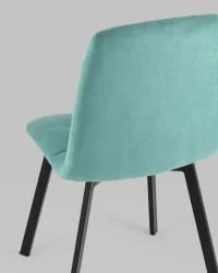 Стул Oliver Square велюр Мятный